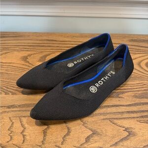 Rothy's Women's Black Point Pointed Flats